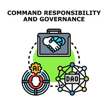 Command responsibility and governance in digital business Stock Illustration