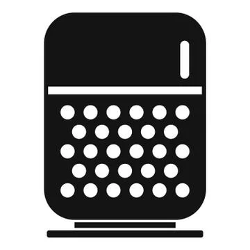 Command smart speaker icon, simple style 스톡 일러스트