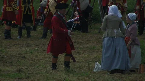 COMMANDER AND LADY Stock Footage 310869