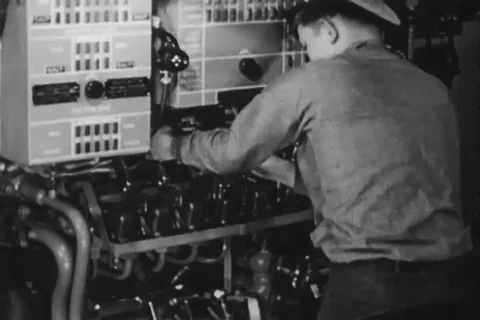 Commander gave instructions to scuttle the ship - 1942 Stock Footage 102847064