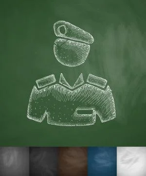 Commander icon Stock Illustration