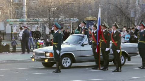 Commander of the parade in car Vidéo 11004511