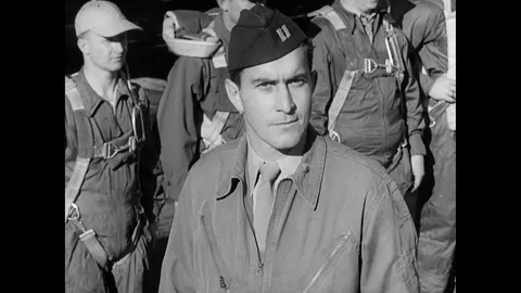 Commanding Officer Gives Order For B50 Crew To Dispatch Stock Footage 107742927