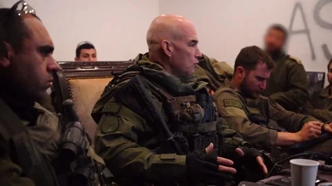 The Commanding Officer of the Northern Command in Lebanon Stock Footage 293788101