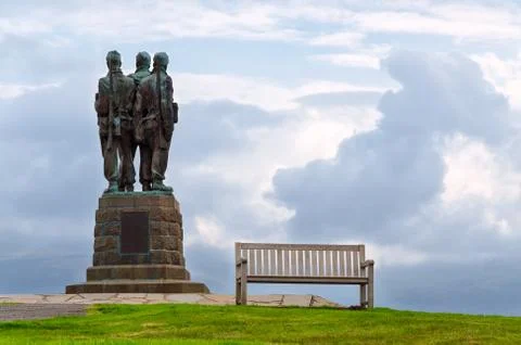 Commando Memorial, Scotland Stock Photos