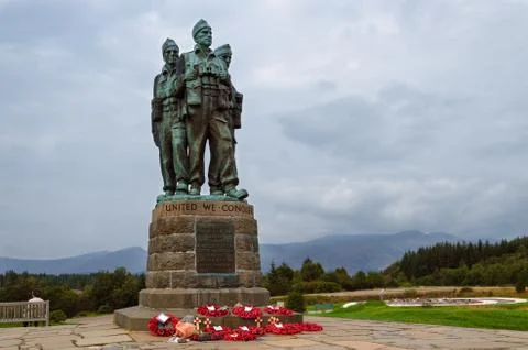 Commando Memorial, Scotland Stock Photos