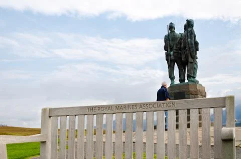 Commando Memorial, Scotland Stock Photos