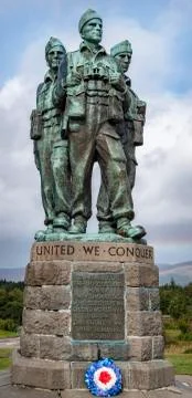 Commando Memorial, Scotland Foto stock