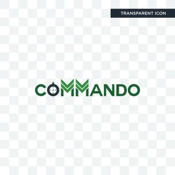 Commando vector icon isolated on transparent background, commando logo design イラスト素材