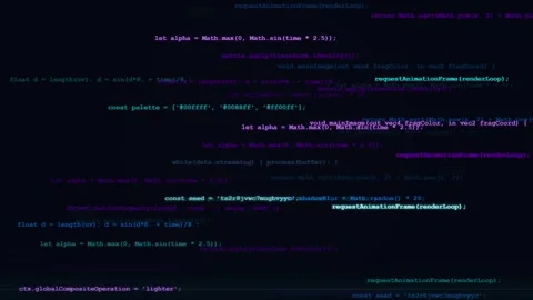 Commands digital data moving across a futuristic high-speed fiber optic netwo Stock Footage 346706425