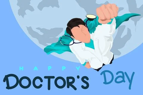 Commemorating Happy World Doctors Day Stock Illustration
