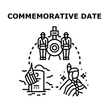 Commemorating important dates and national events Stock Illustration
