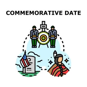 Commemorating important dates and national events Stock Illustration