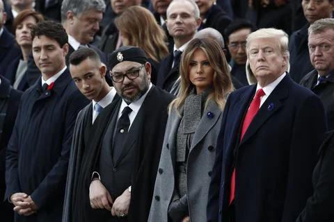 Commemoration of the Centenary of the end of the First World War, Paris, France  Photos