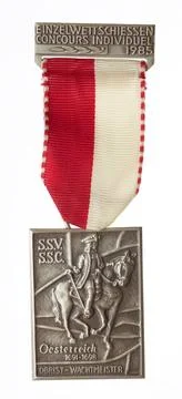 Commemorative badge of the Federal Strzelec Competition Kramer, Paul Copyr... Stock Photos