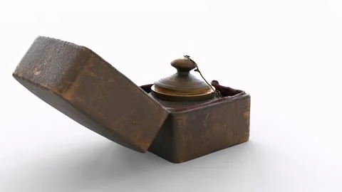Commemorative inkwell with white background Stock Illustration