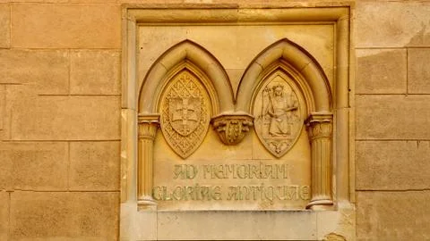 Commemorative plaque Stock Photos