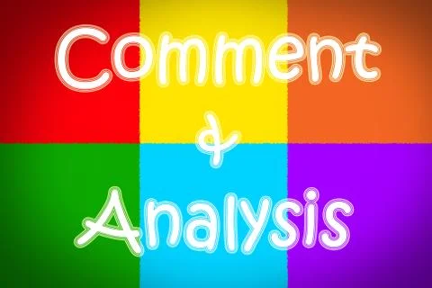 Comment and analysis concept Stock Illustration