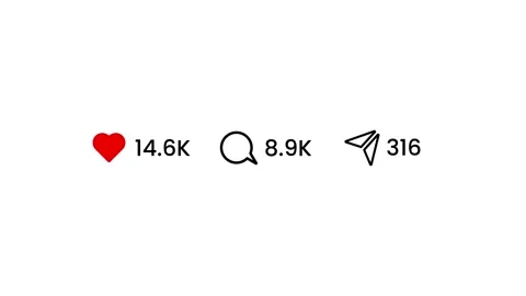 Like, comment and share social media icons animation 스톡 동영상 333687342