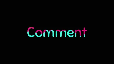 Comment Animated Text for Videos Stock Footage 130196006
