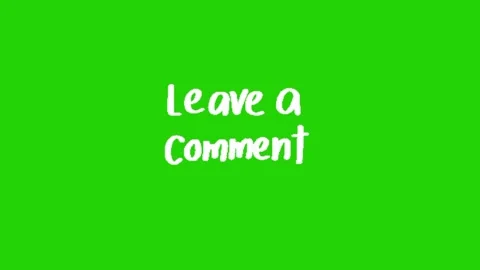 Comment animation on green screen background 库存影片 331500911