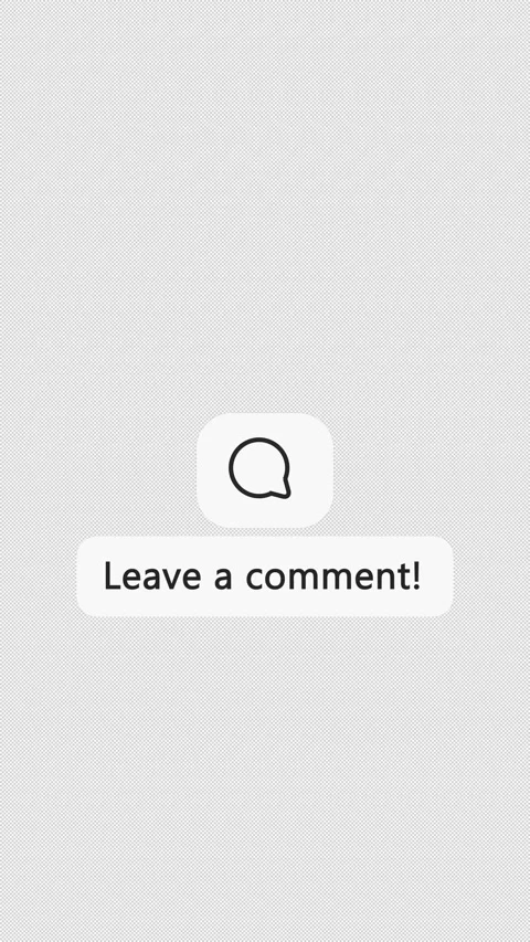 Comment Animation with “Leave a comment” Text – Vertical Transparent Stock Footage 324135726