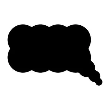 Comment  the black color icon . Stock Illustration