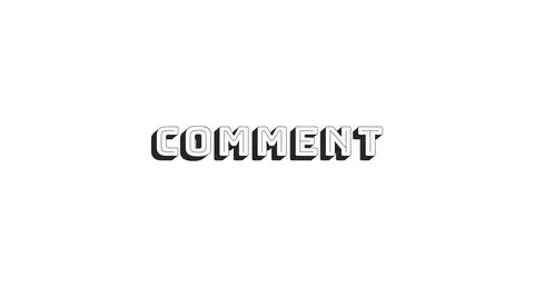 Comment bold line popular internet button word Stock Illustration