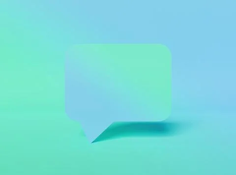 Comment box with gradient color Stock Photos