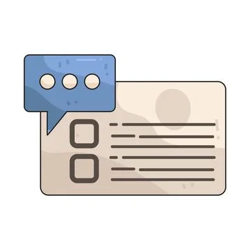 Comment Box illustration Stock Illustration