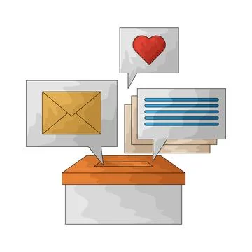 Comment Box illustration Stock Illustration