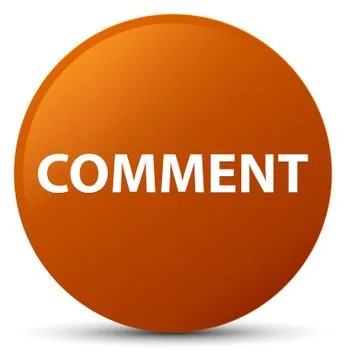 Comment brown round button イラスト素材