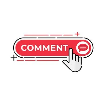 Comment button icon vector for social media. Comment icon Vector illustration Stock-Illustration
