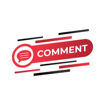 Comment button icon vector for social media. Comment icon Vector illustration Stock Illustration