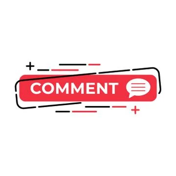 Comment button icon vector for social media. Comment icon Vector illustration Stock Illustration