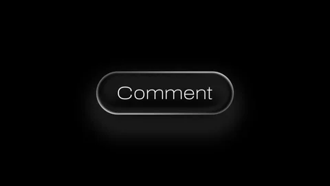 Comment Button Liquid Glass Animation in 4K Stock Footage 324498231