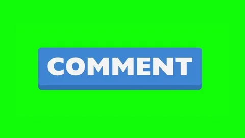 Comment Button on Mobile Phone Green Screen Animation. Stock Footage 256642553