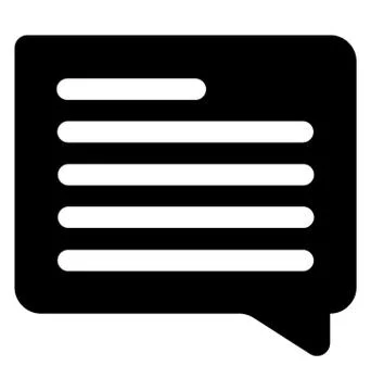 Comment Chat Bubble Stock Illustration