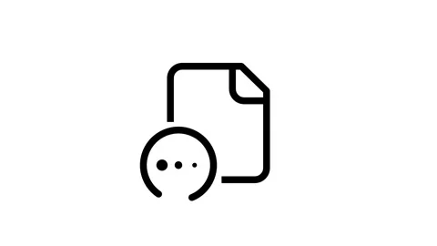 Comment Chat Document Icon Stock Footage 335591663