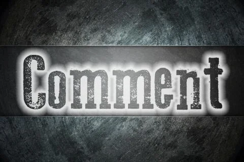 Comment concept Stock Illustration