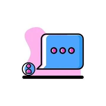 Comment Conceptual Icon Vector Illustration Design Stock Illustration