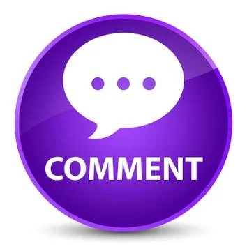 Comment (conversation icon) elegant purple round button Stock Illustration