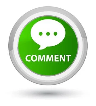 Comment (conversation icon) prime green round button イラスト素材