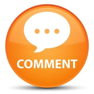 Comment (conversation icon) special orange round button イラスト素材