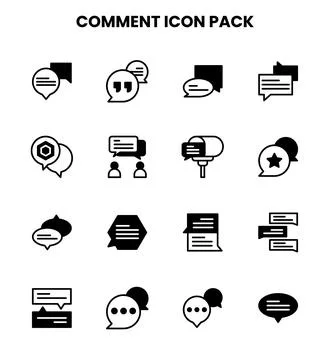 Comment DuoTone Graphics Icons Pack Illustrazione stock