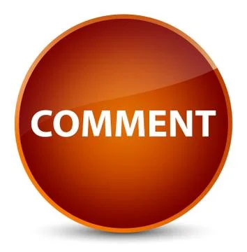 Comment elegant brown round button Stock Illustration