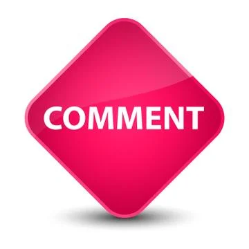 Comment elegant pink diamond button Illustrazione stock