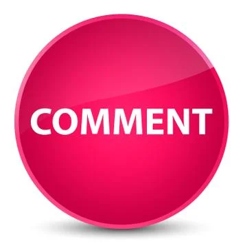 Comment elegant pink round button Stock Illustration