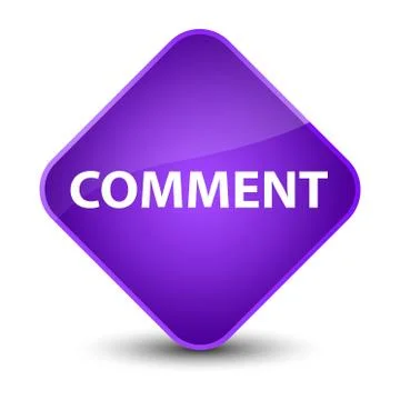 Comment elegant purple diamond button Stock Illustration