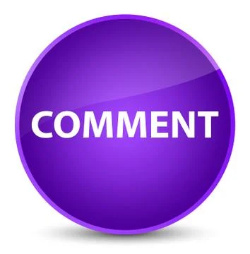 Comment elegant purple round button Stock Illustration